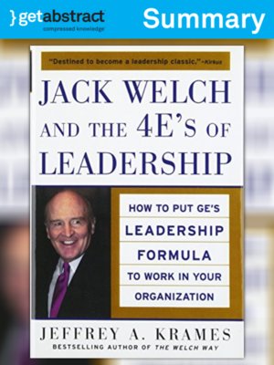 cover image of Jack Welch and the 4 E's of Leadership (Summary)